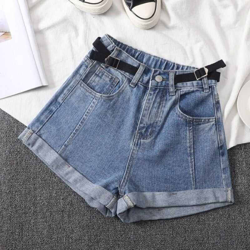 Camouflage Denim Shorts For Women-Legletic