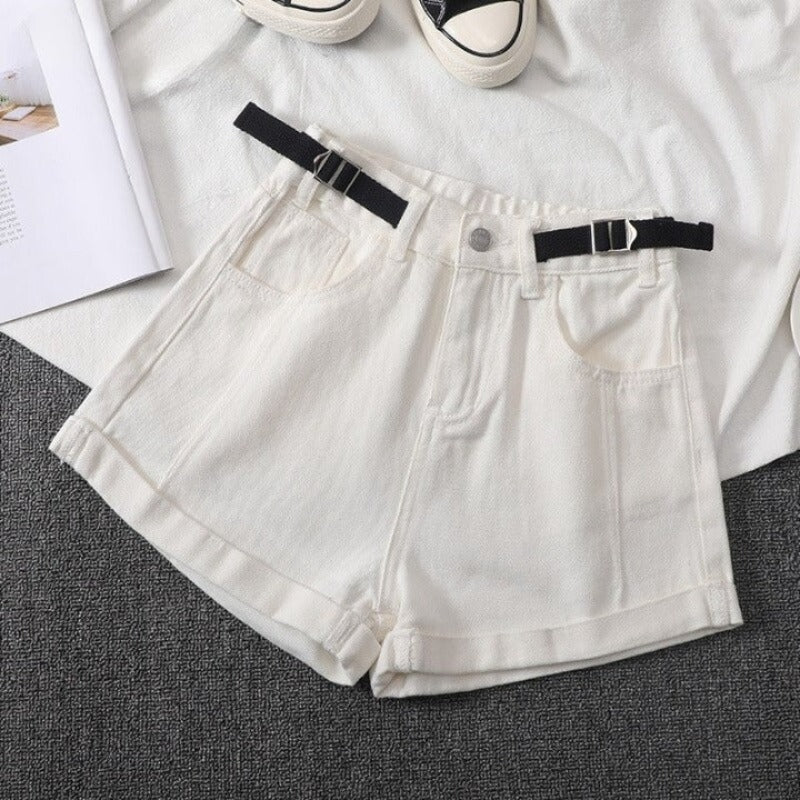 Camouflage Denim Shorts For Women-Legletic