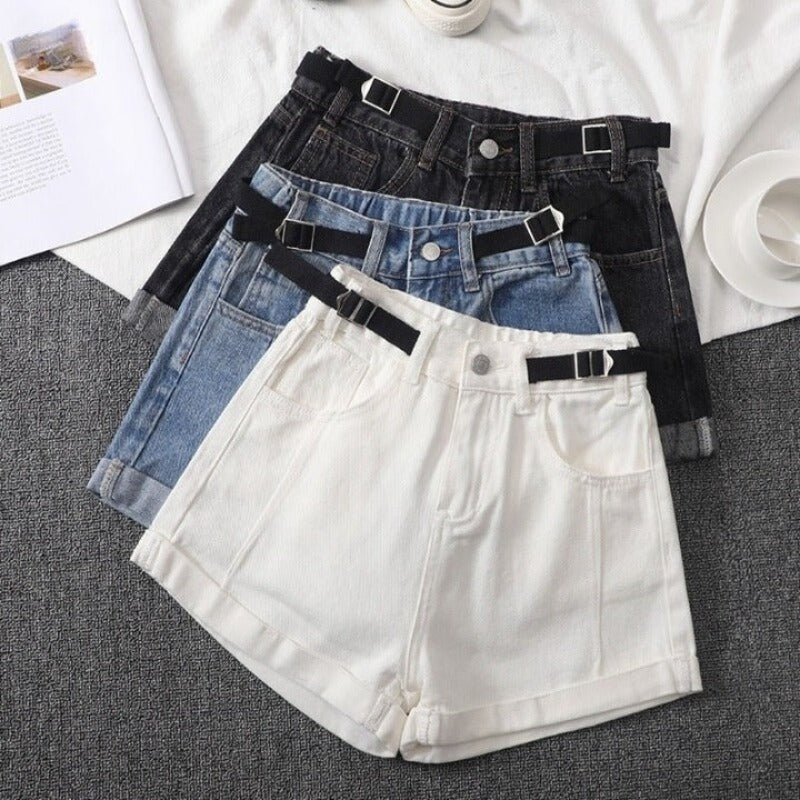 Camouflage Denim Shorts For Women-Legletic