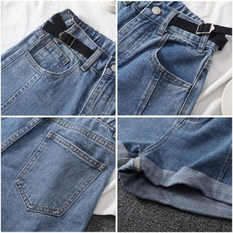 Camouflage Denim Shorts For Women-Legletic