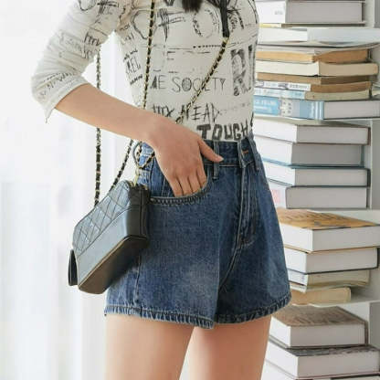Summer Casual Loose Denim Shorts For Women-Legletic