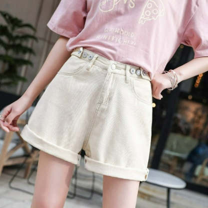 Trendy Colors Summer Shorts For Women-Legletic