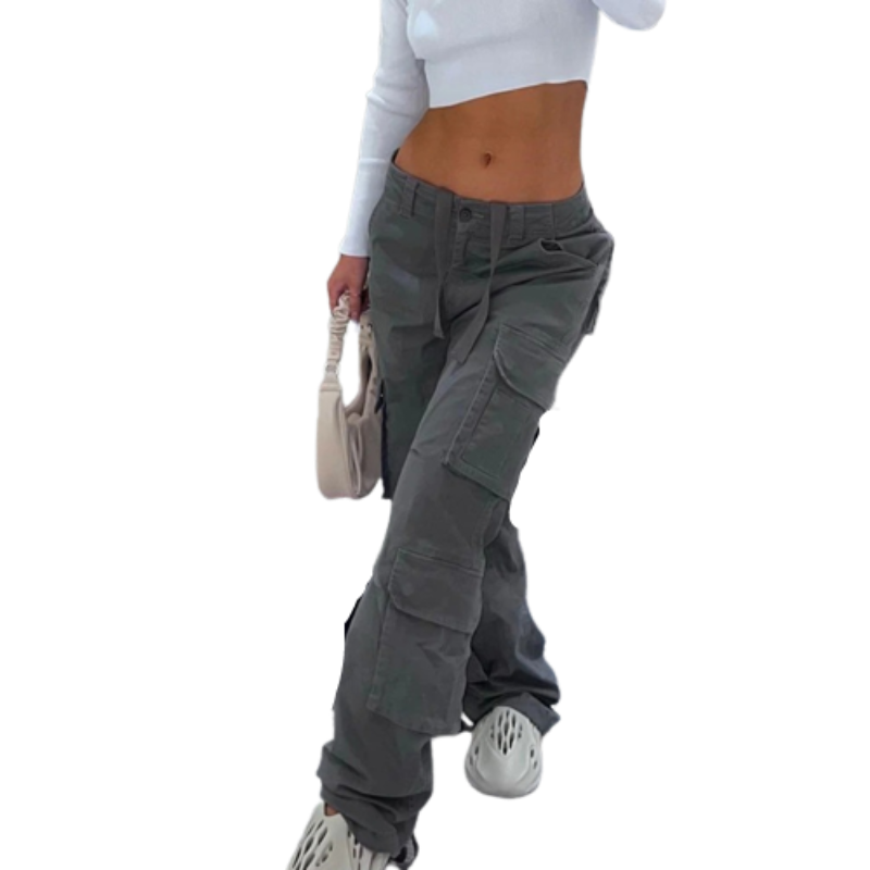 Summer Women's Vintage Baggy Cargo Pants-Legletic