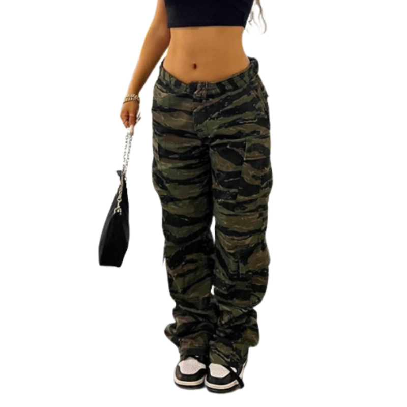Summer Women's Vintage Baggy Cargo Pants-Legletic