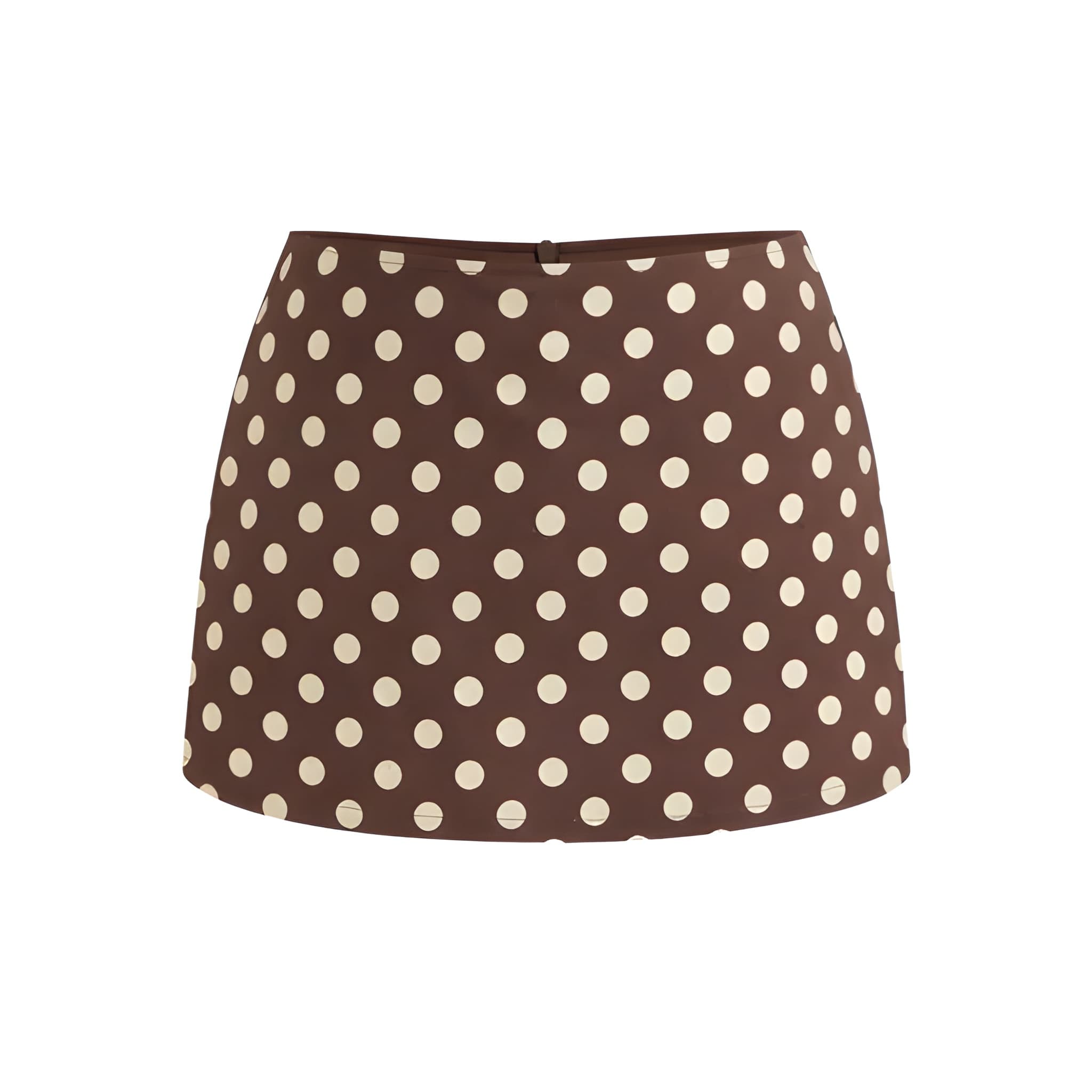 Low Rise Fitted Mini Skort With Split Hem For Women
