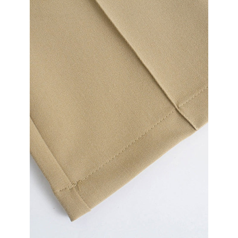 Women Office Wear High Waist Straight Pants-Legletic