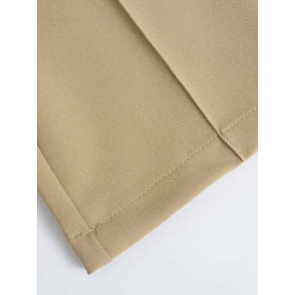 Women Office Wear High Waist Straight Pants-Legletic
