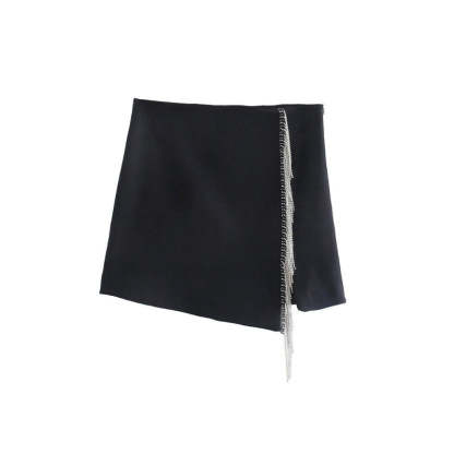 Vintage High Waist Side Zipper Mini Skirt-Legletic