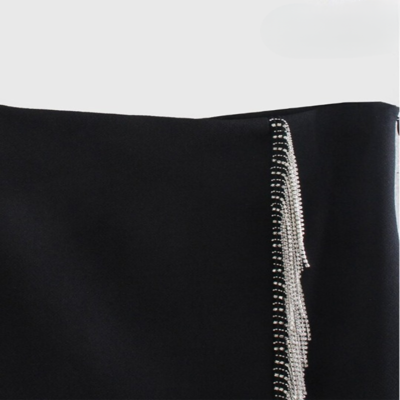 Vintage High Waist Side Zipper Mini Skirt-Legletic