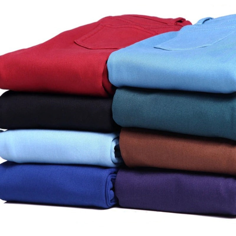 Women's Warm Thick Winter Office Jeans-Legletic