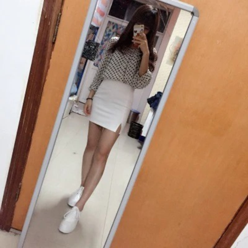 Formal Pencil Slim Front Slit Skirts-Legletic