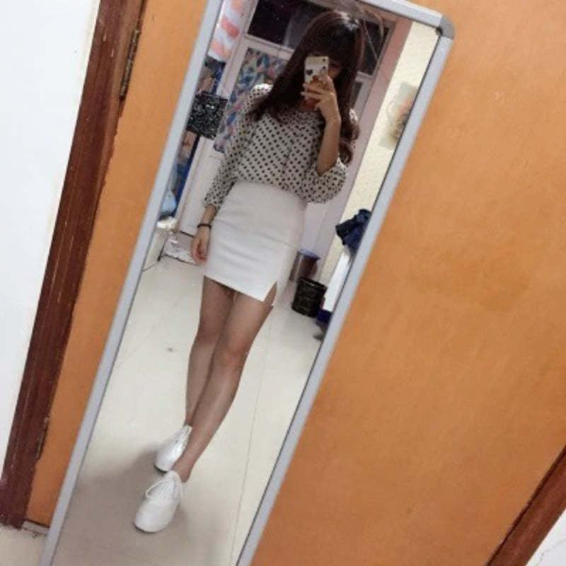 Formal Pencil Slim Front Slit Skirts-Legletic