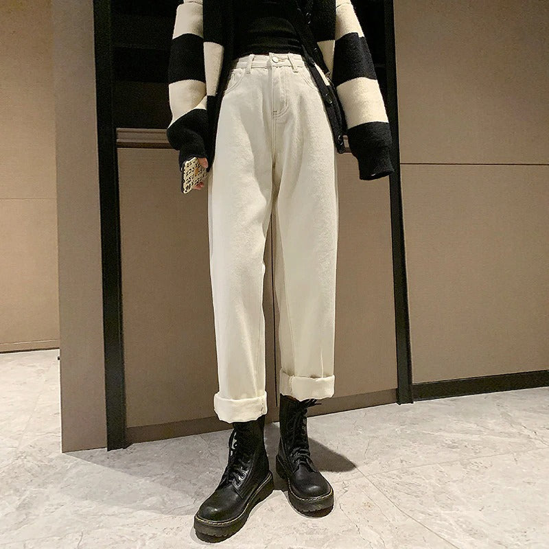 Wide High Waisted Cowboy Pants For Women-Legletic