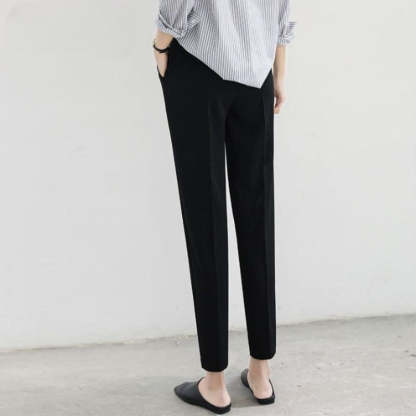 Elastic High Waist Pencil Trousers-Legletic