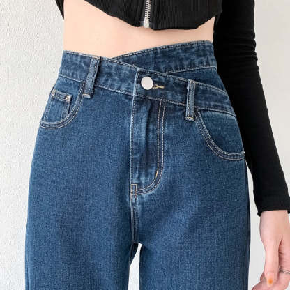 Women's Wide-Legged Mom Jeans-Legletic