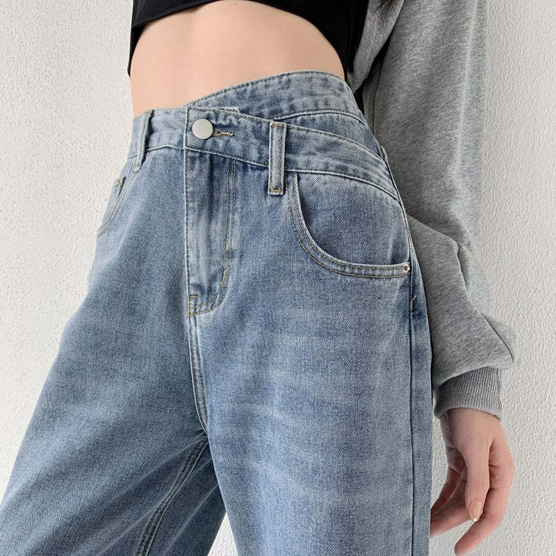Women's Wide-Legged Mom Jeans-Legletic