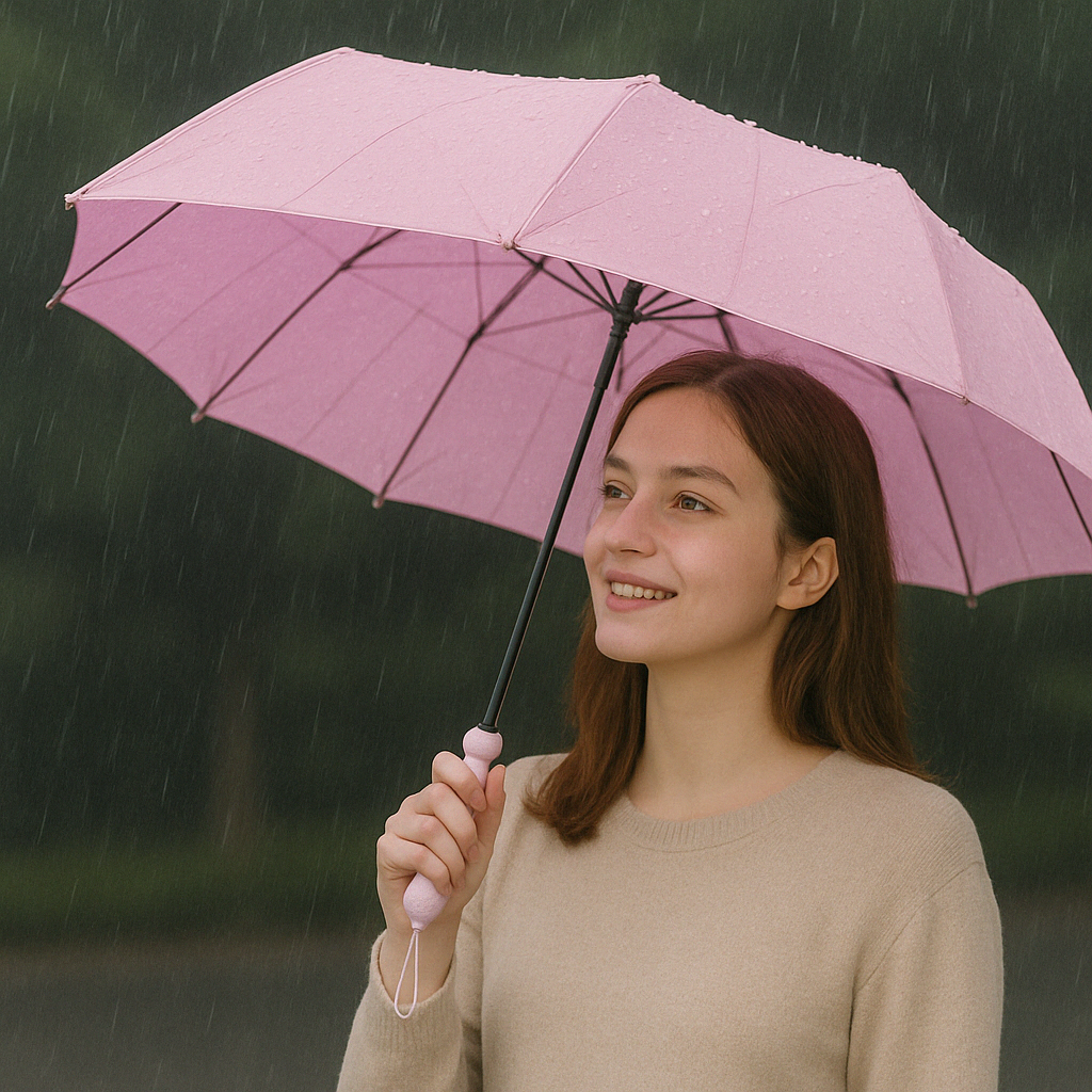 Compact Pocket Travel Umbrella With Storage Case