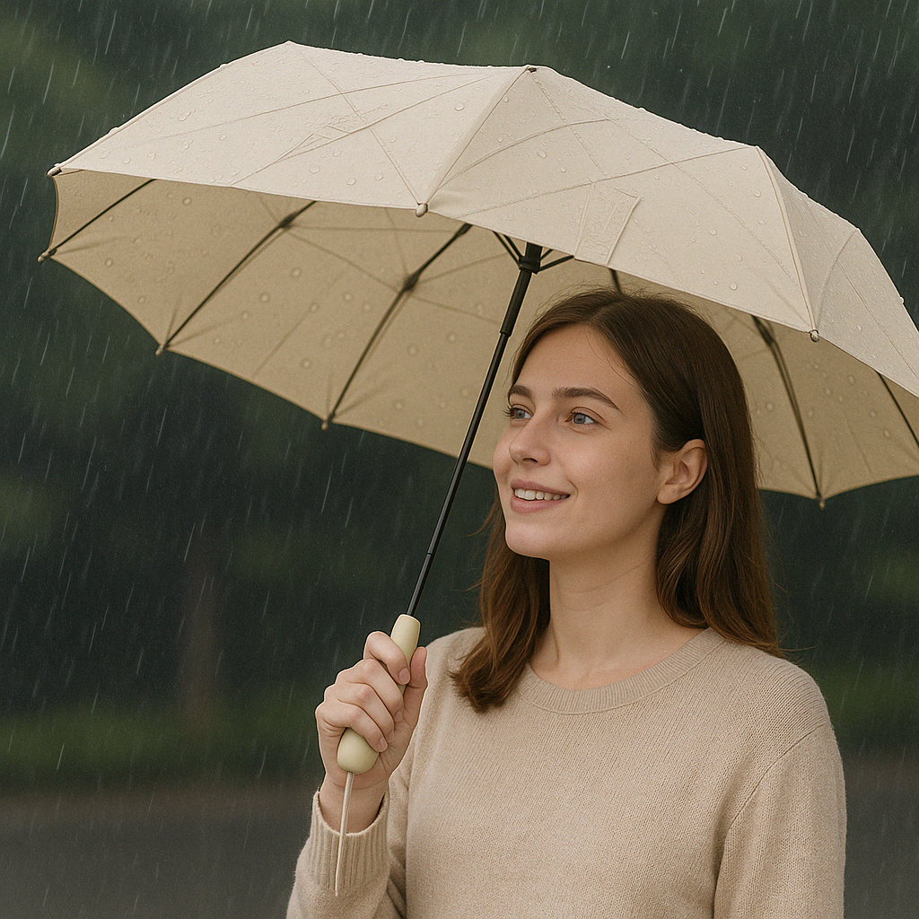 Compact Pocket Travel Umbrella With Storage Case