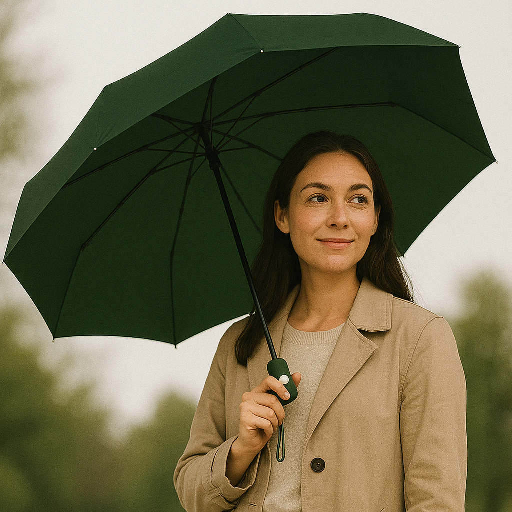 Automatic Button Umbrella Compact Auto Open Close Travel Design