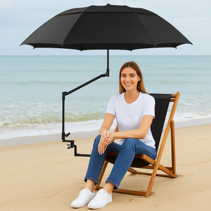 Umbrella With Adjustable Universal Clamp Portable