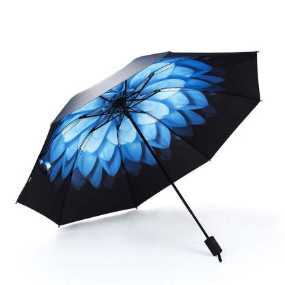 Tri-Folding Rain Windproof Umbrella