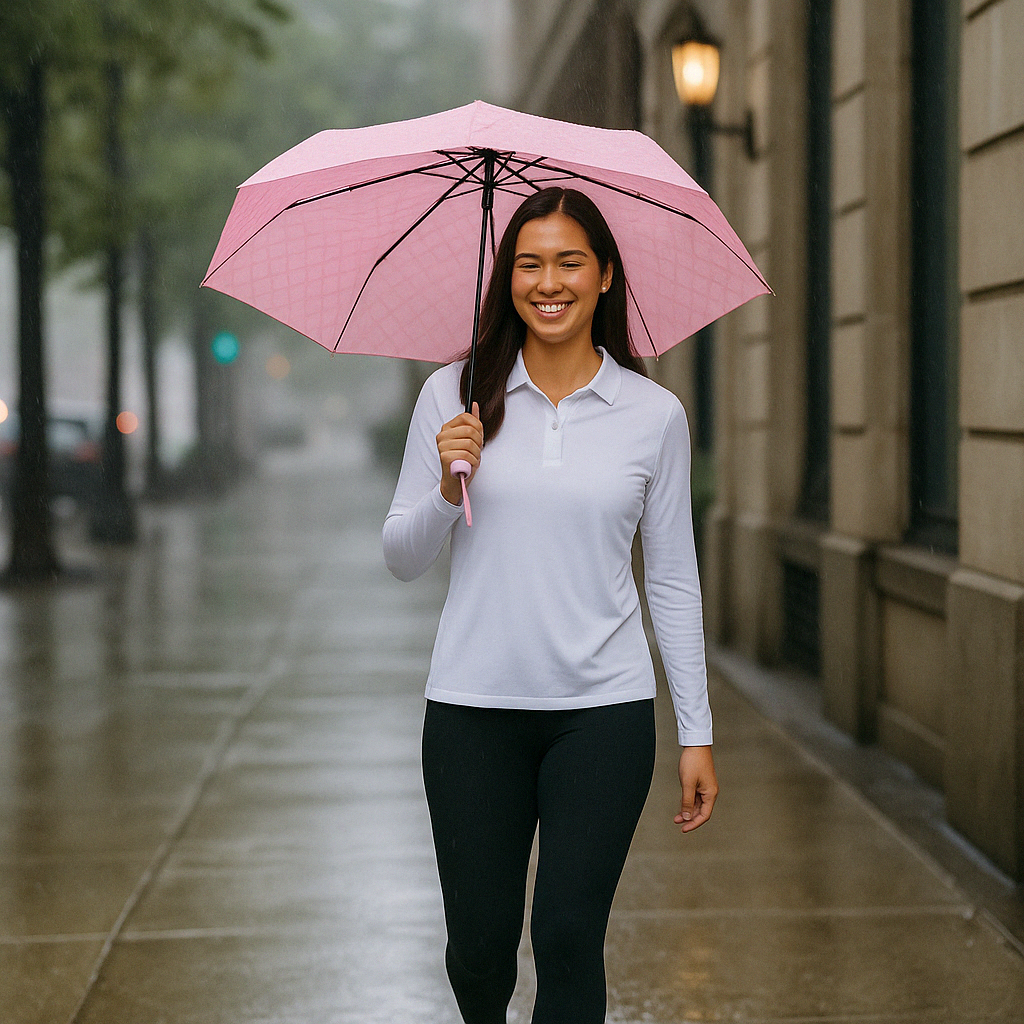 Compact Folding Umbrella With Auto Open
