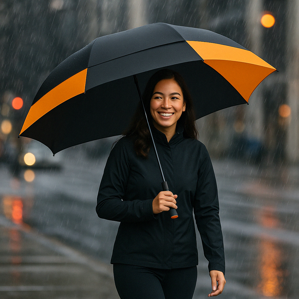 62 Inches Arc Wind Resistant Golf Umbrella