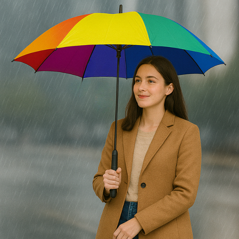 Umbrella With Fan For Outdoor Events
