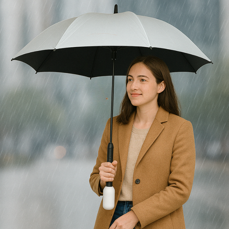 Umbrella With Fan For Outdoor Events