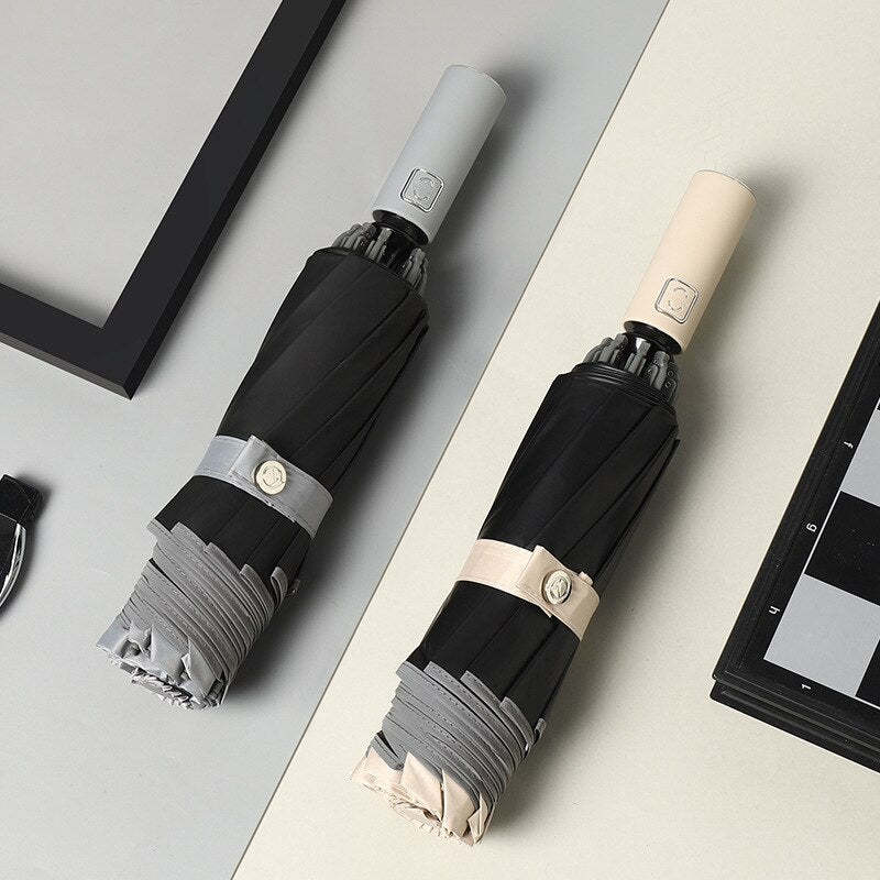 Automatic Folding Inverted Umbrella With LED Flashlight