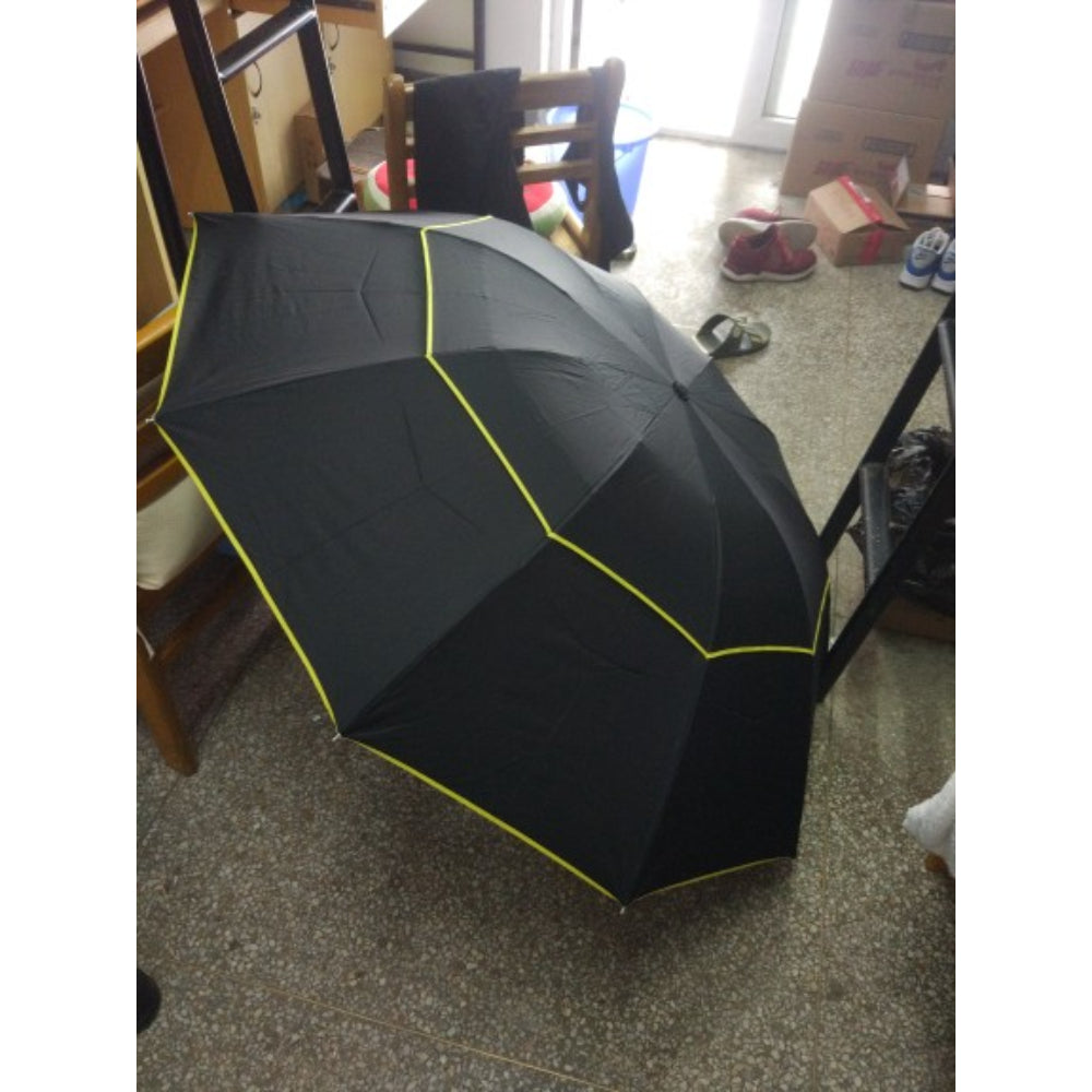 Double Golf Windproof Non-Automatic Umbrella