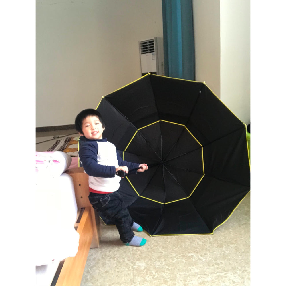 Double Golf Windproof Non-Automatic Umbrella