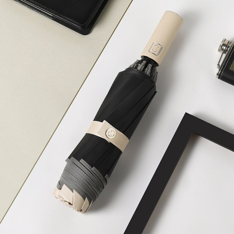 Automatic Folding Inverted Umbrella With LED Flashlight