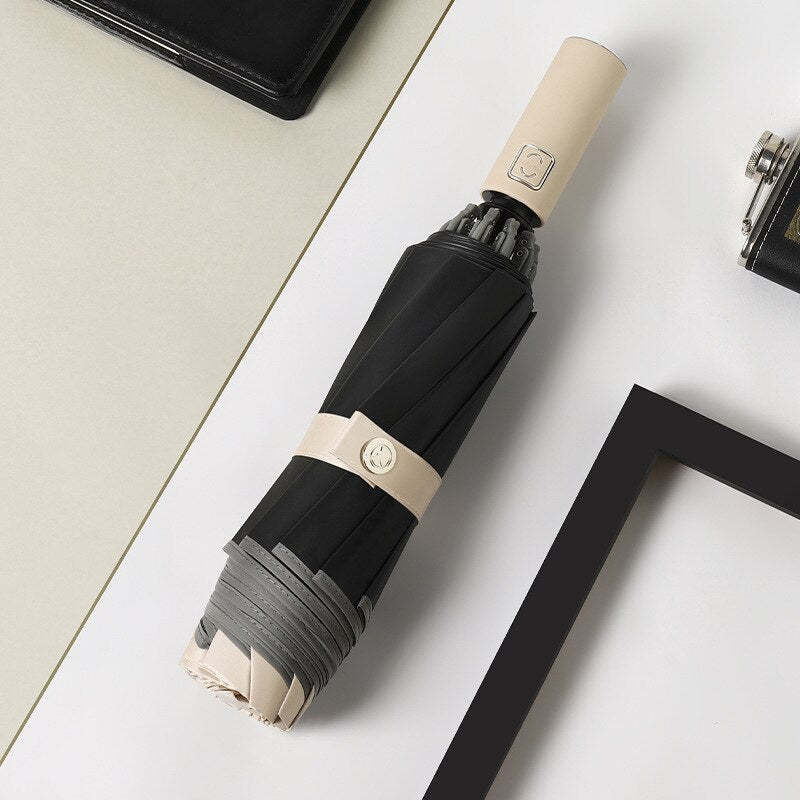 Automatic Folding Inverted Umbrella With LED Flashlight