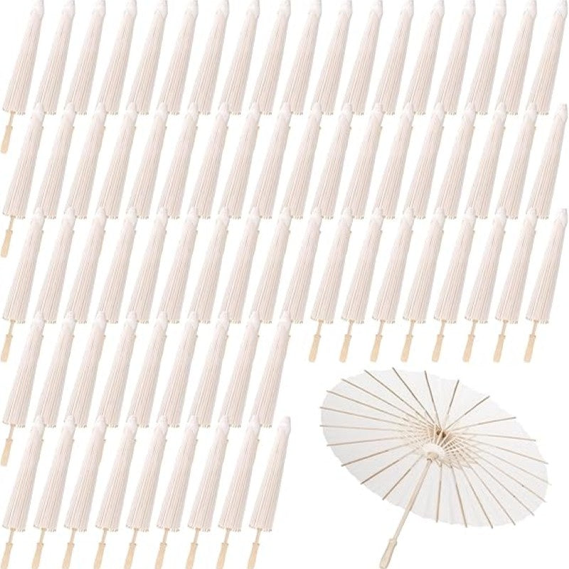 Traditional Paper Parasol Umbrella Set