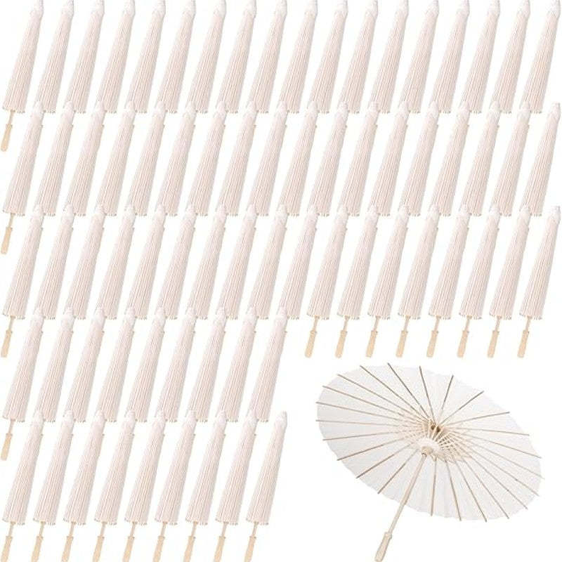 Traditional Paper Parasol Umbrella Set