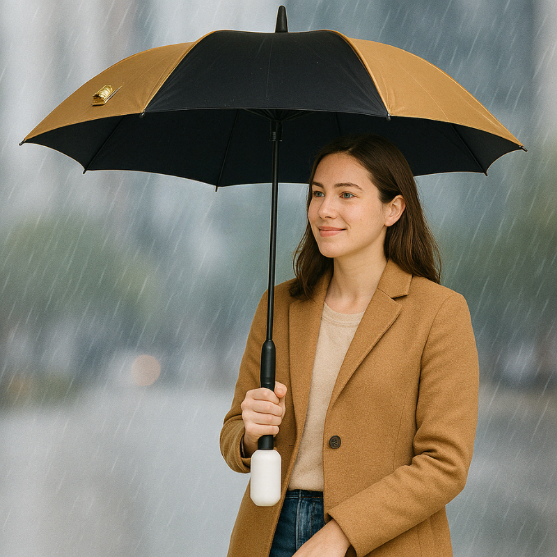 Umbrella With Fan For Outdoor Events