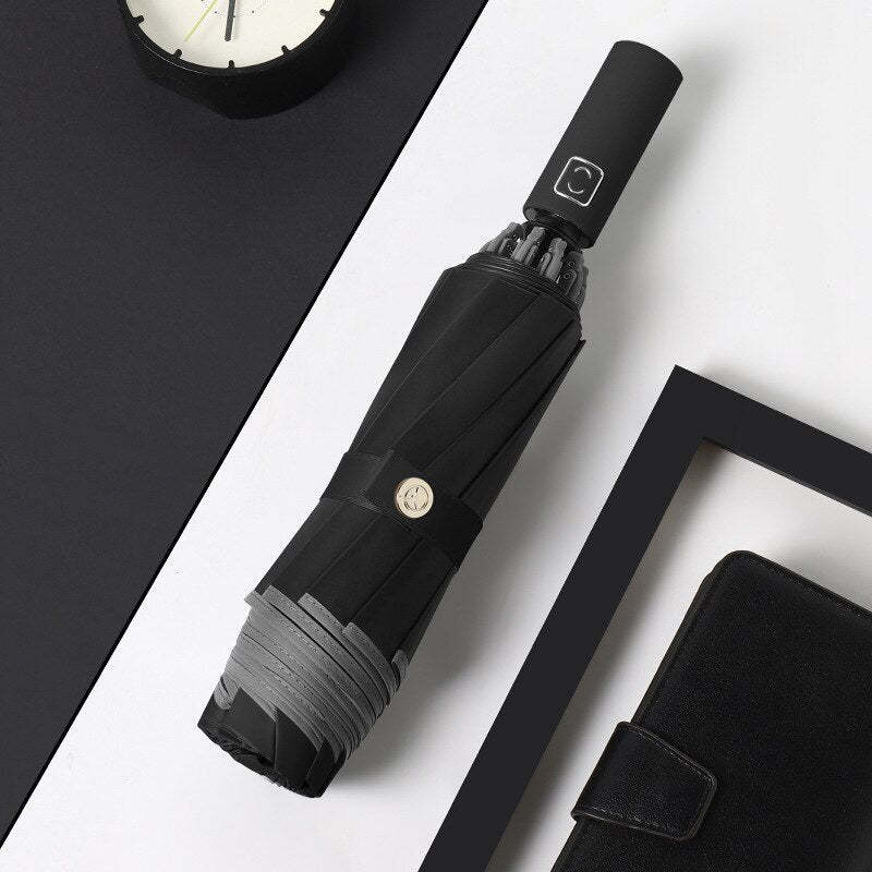 Automatic Folding Inverted Umbrella With LED Flashlight