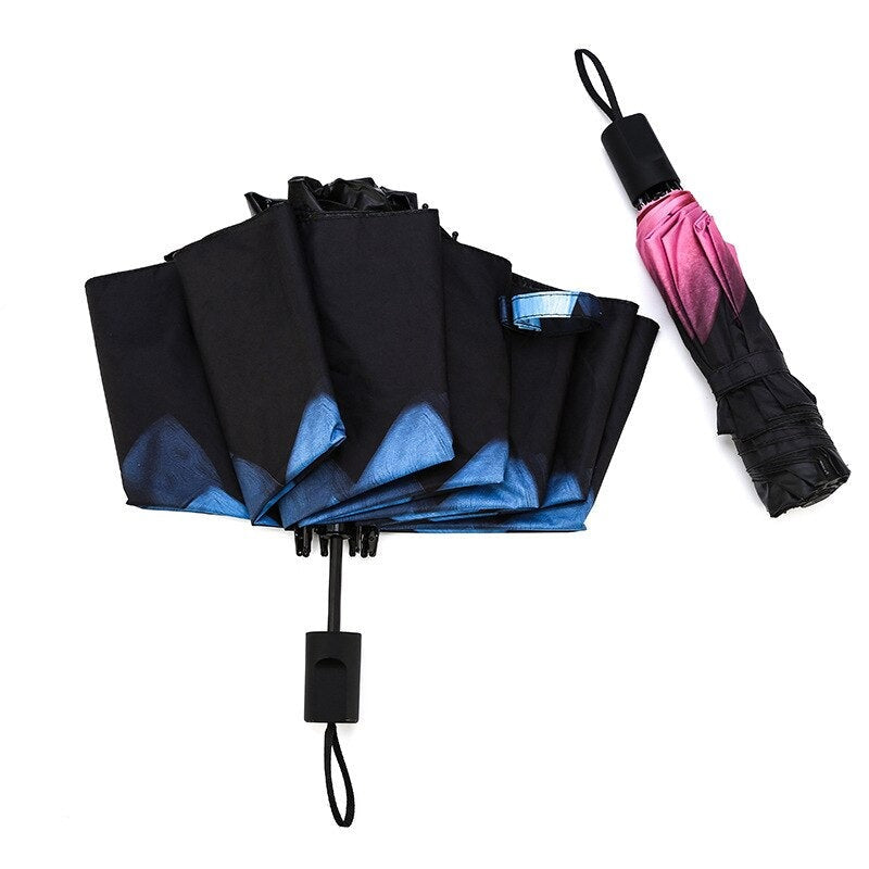 Tri-Folding Rain Windproof Umbrella