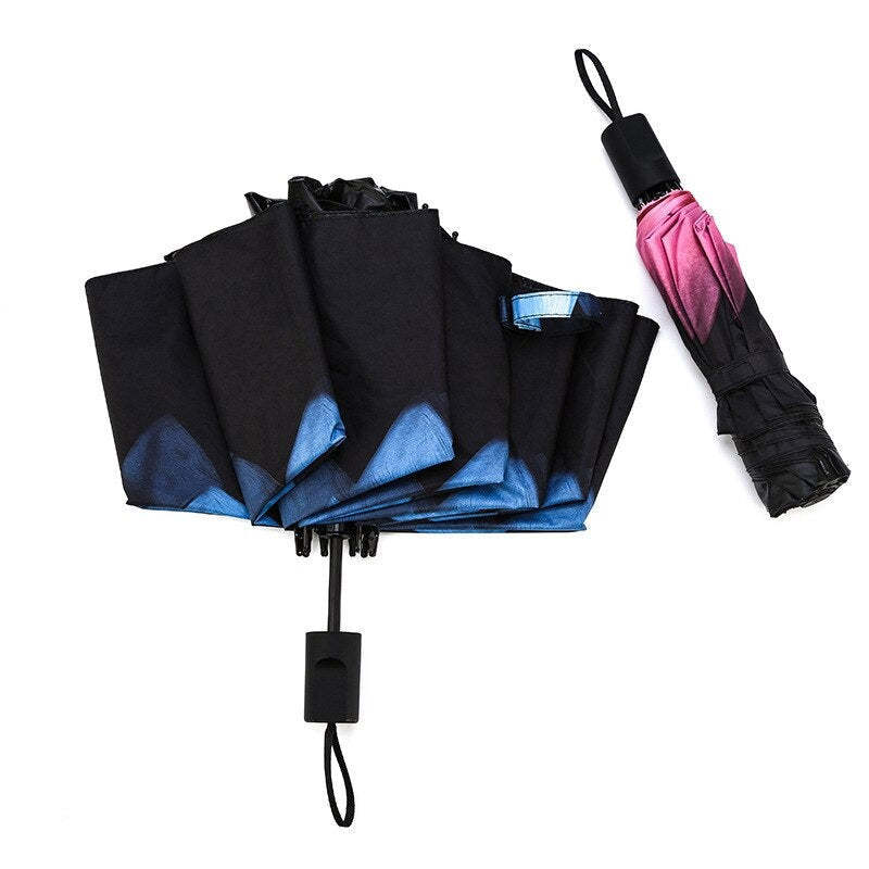 Tri-Folding Rain Windproof Umbrella