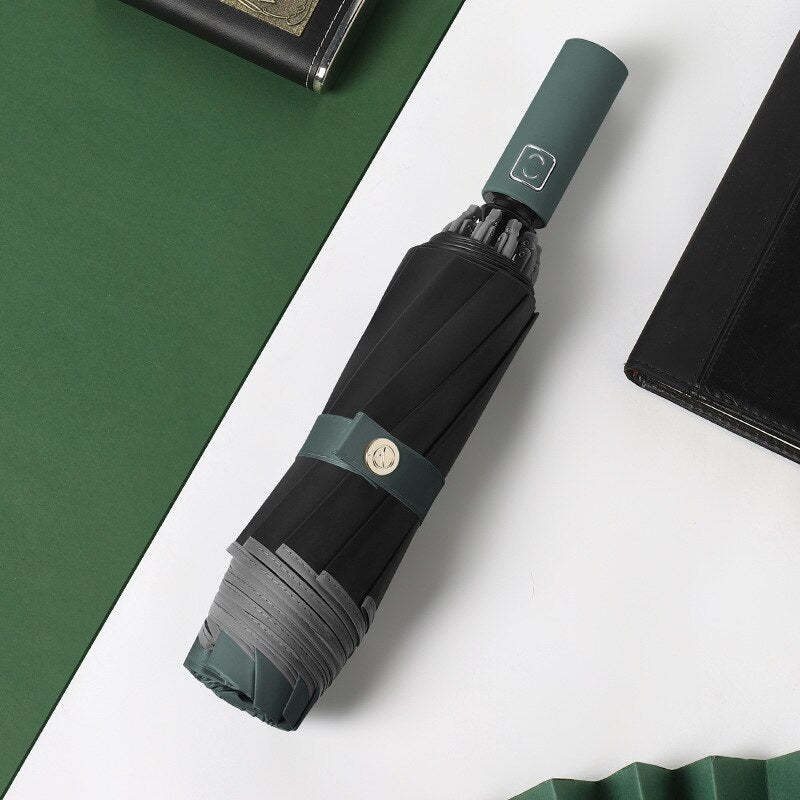 Automatic Folding Inverted Umbrella With LED Flashlight