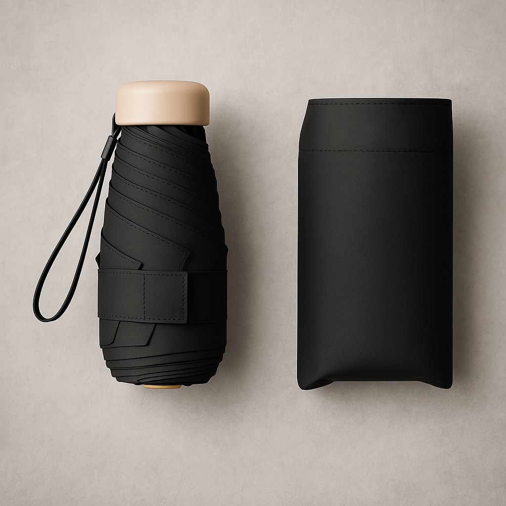 Compact Windproof Travel Umbrella