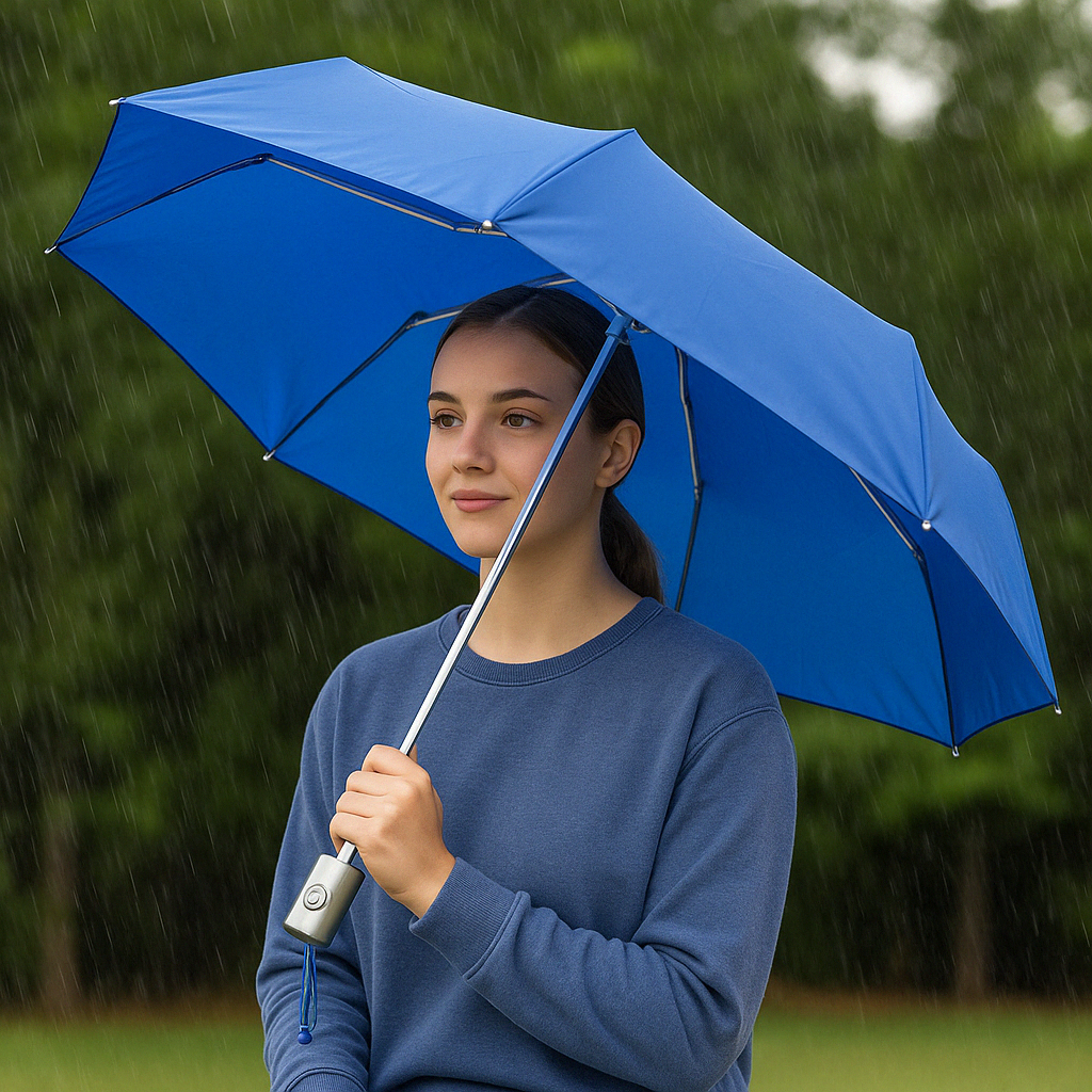 Compact Auto Open Close Umbrella With Water Repellent Coating