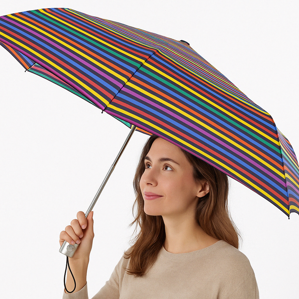 Auto Open Umbrella With Water Repellent Coating Compact & Reliable