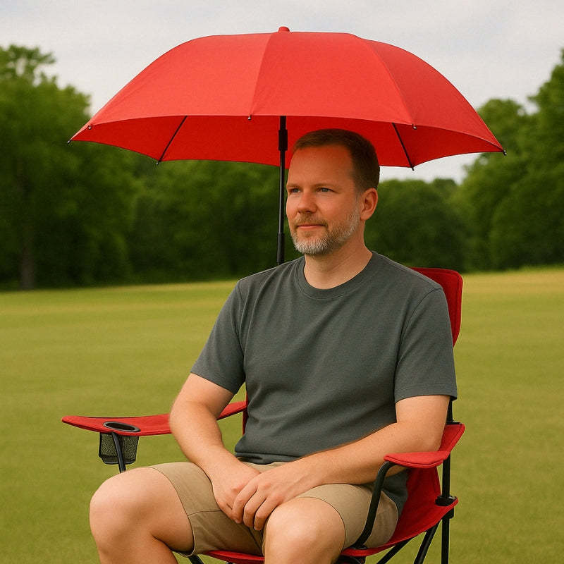 Outdoor Chair Umbrella with Clamp for Shade and Weather Cover