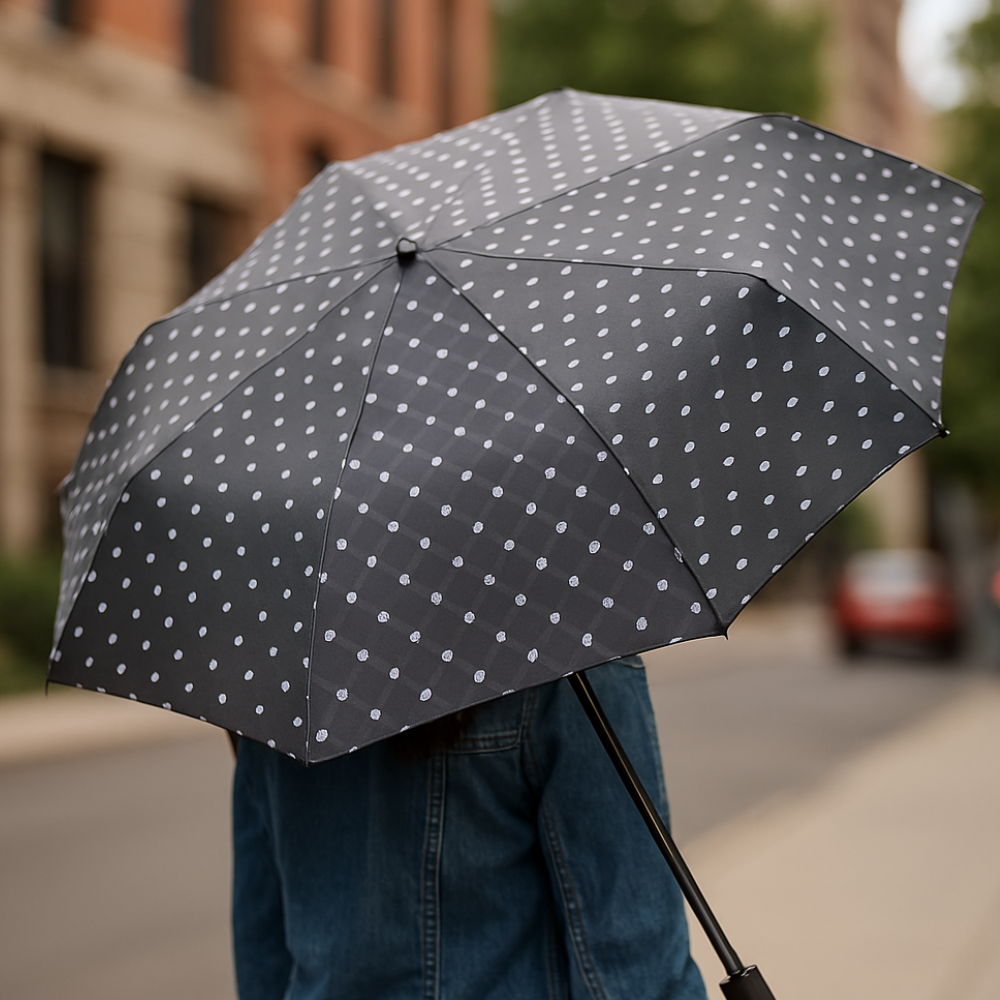 Micro Mini Manual Compact Umbrella With Protective Carrying Case