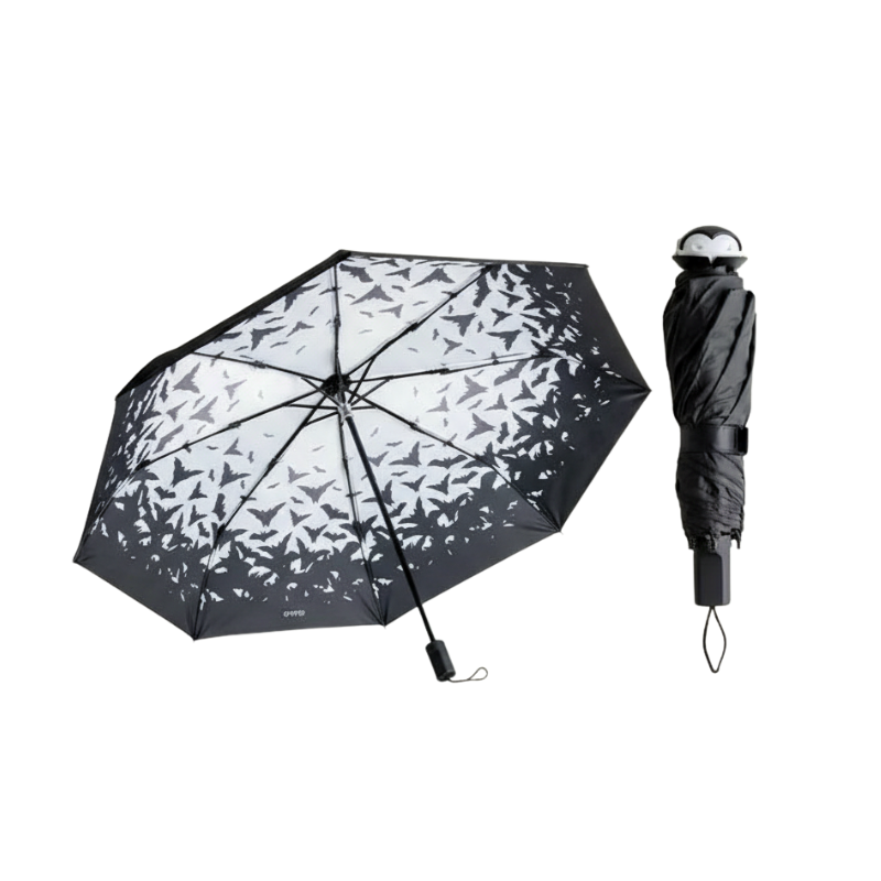 Spookula Vampire Umbrella Perfect for Halloween Best Gift Idea for Halloween Rain Sun Protection Gothic Black Metal Umbrella Lightweight