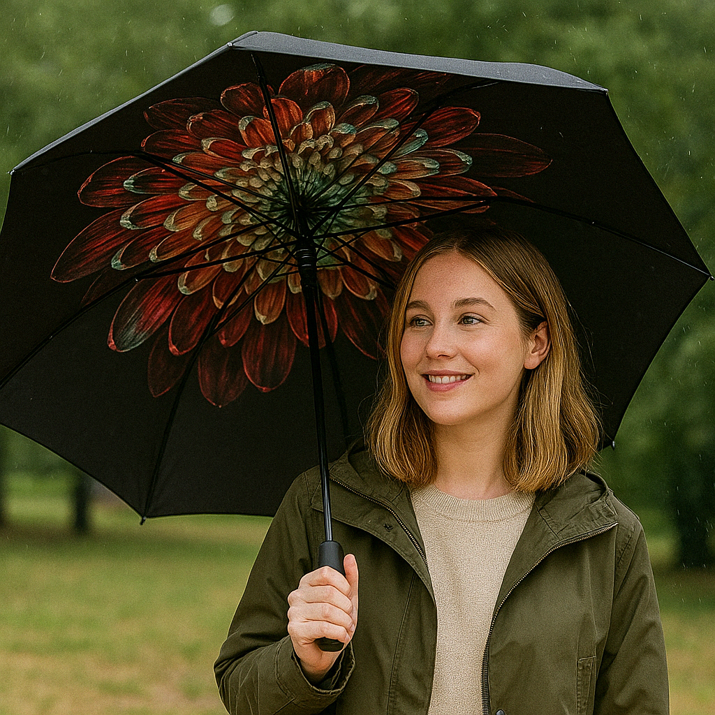 Waterproof And Wind Resistant Lightweight Foldable Travel Umbrella