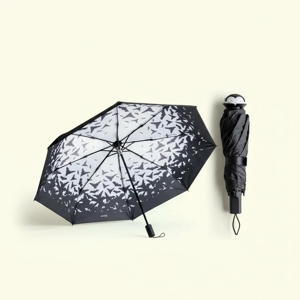 Spookula Vampire Umbrella Perfect for Halloween Best Gift Idea for Halloween Rain Sun Protection Gothic Black Metal Umbrella Lightweight