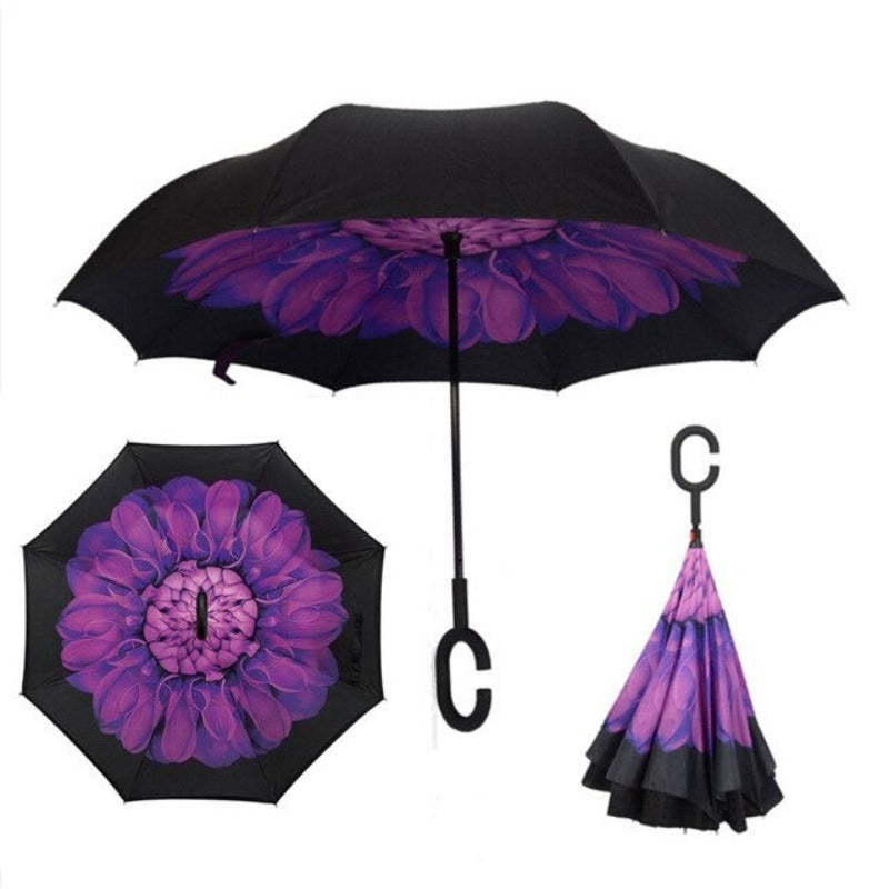 Reverse Umbrella Inverted Anti UV Umbrella For Men